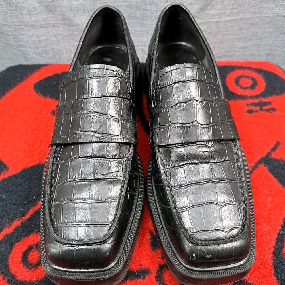 %Vagabon Loafer Shoes Womens Sz 7 EU 37 Black D4 - Picture 3 of 14